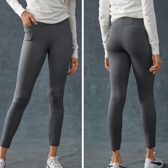 American Giant No BS High Rise Pants Charcoal Gray Elastic Waist Size 4 Women’s - Picture 1 of 10